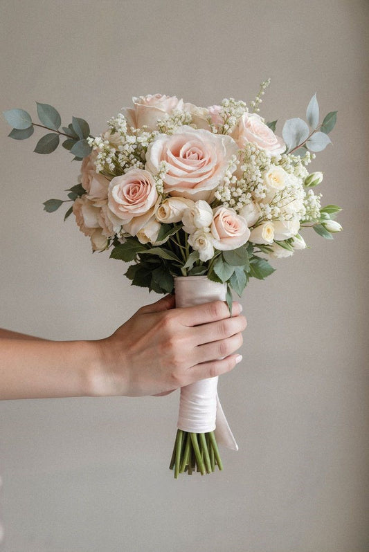 Blush Pink Rose Bridal Bouquet
