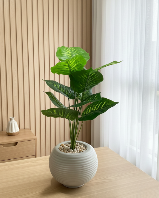 Realistic Green Faux Foliage Plant
