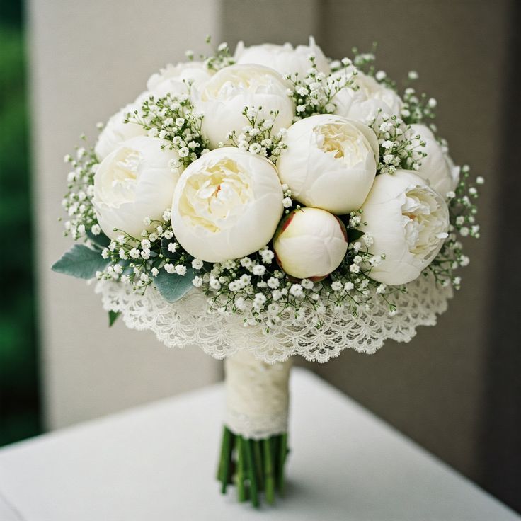 Elegant White Bridal Bouquet