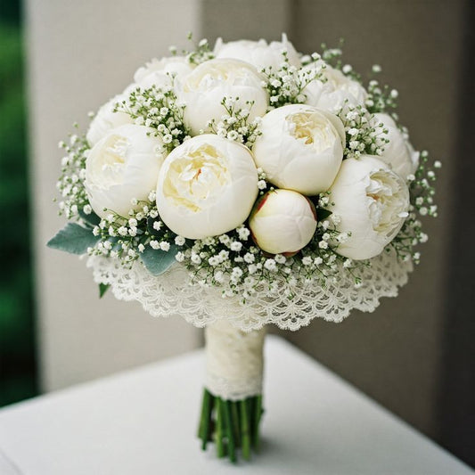 Elegant White Bridal Bouquet
