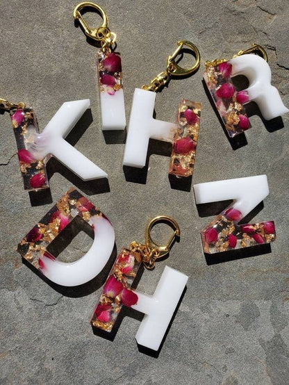 Custom Resin Letter Keychain