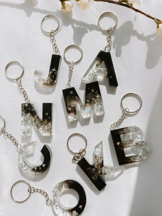 Custom Resin Letter Keychain